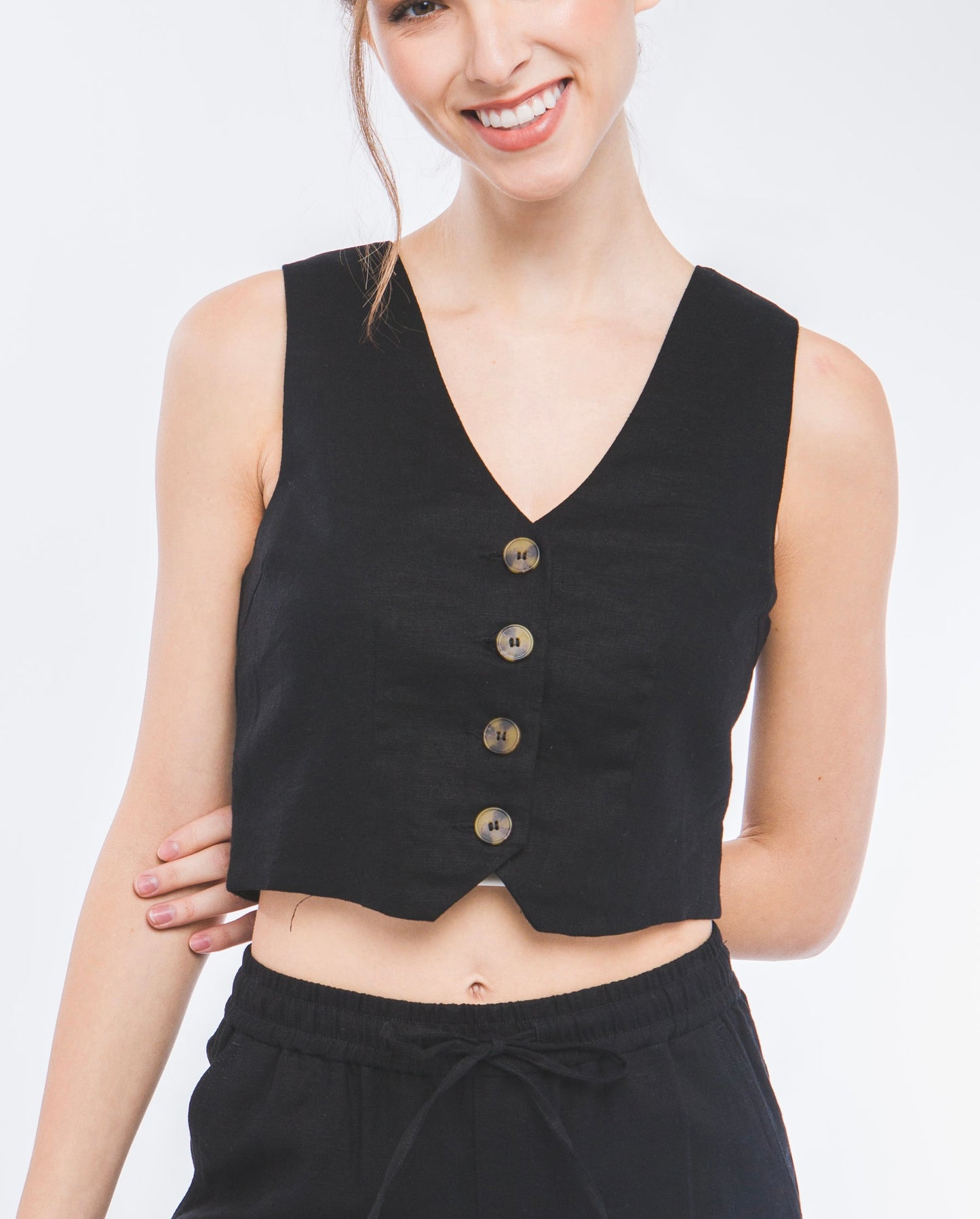Linen Vest