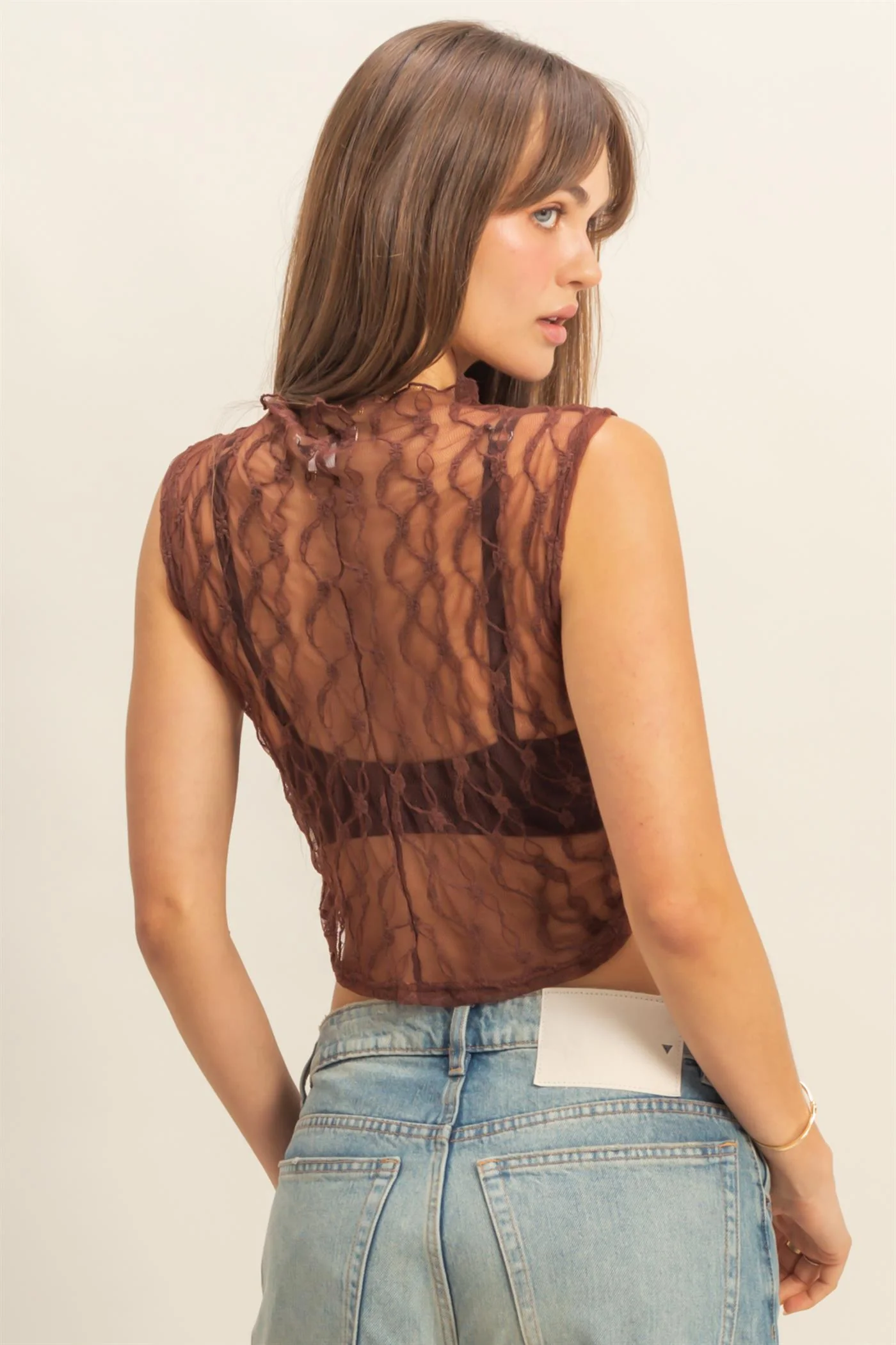 Sheer Lace Top