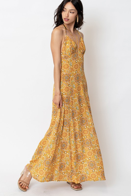 Strappy Halter Dress