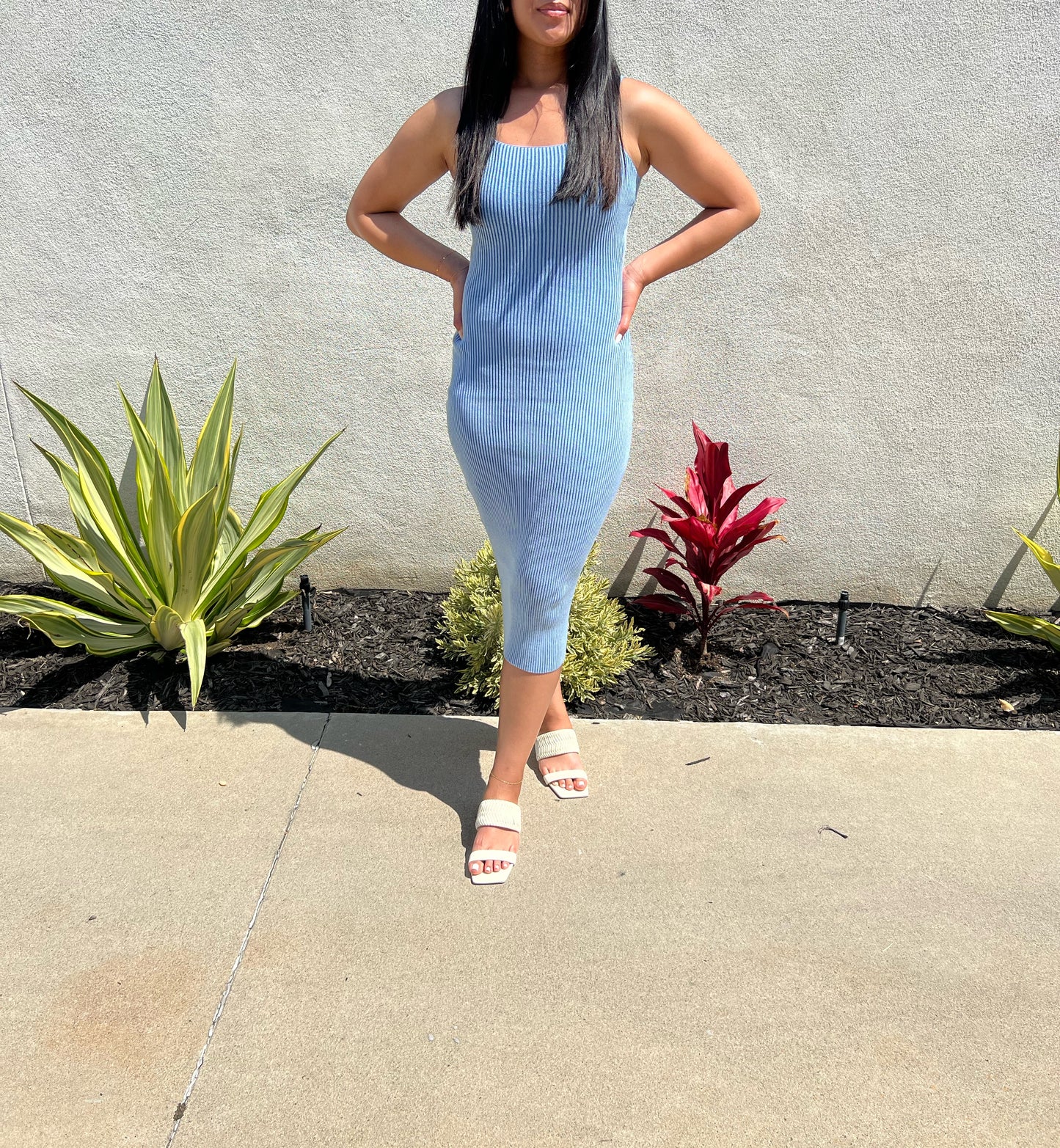 Blue Bodycon Dress