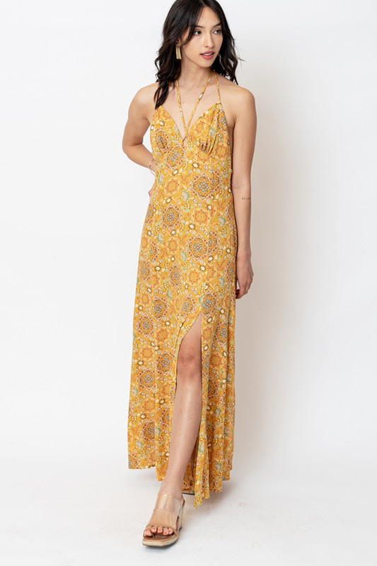 Strappy Halter Dress