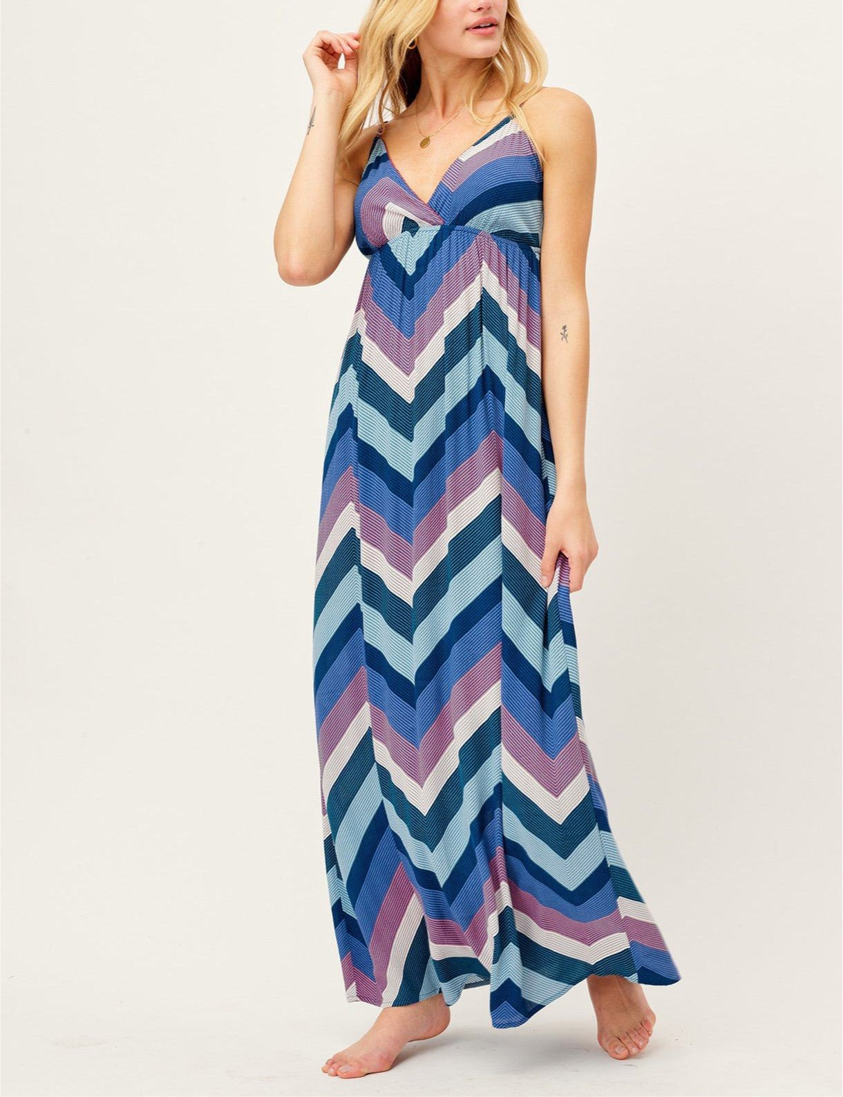 Chevron Maxi Dress