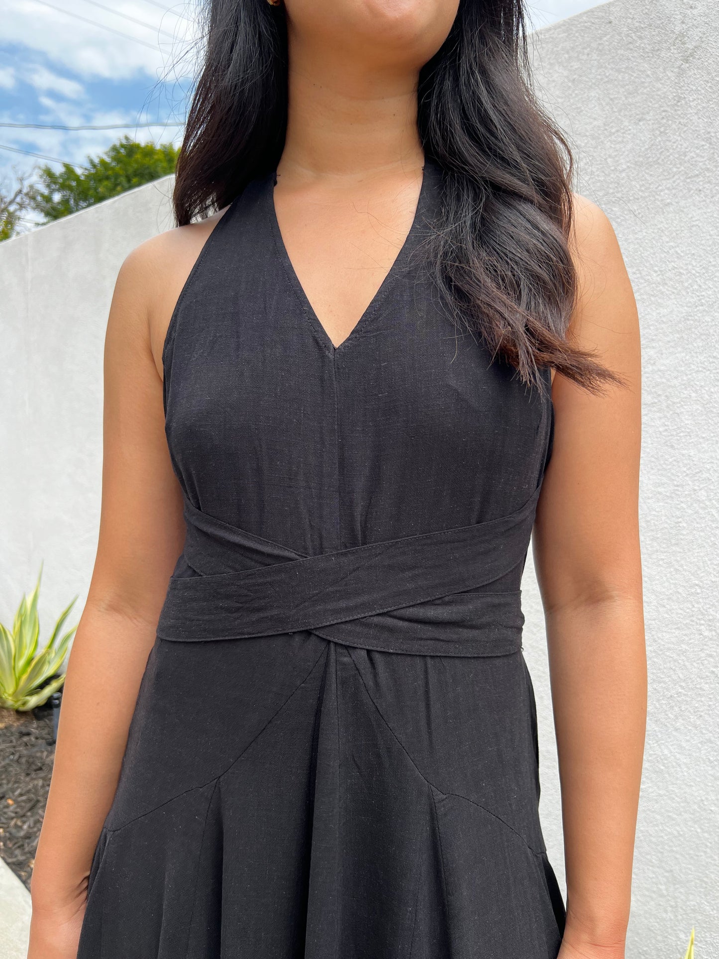 Criss Cross Midi Dress