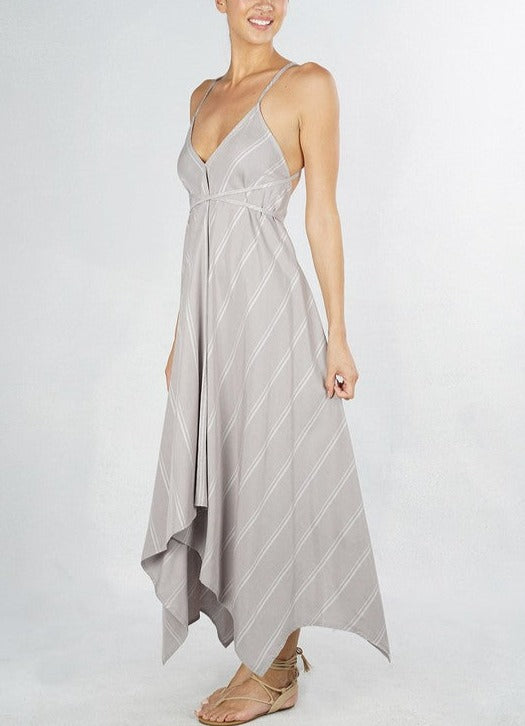 Free Flowy Striped Open-Back Dress JZLoveForStyle Free Flowy Striped Open-Back Dress JZLoveForStyle