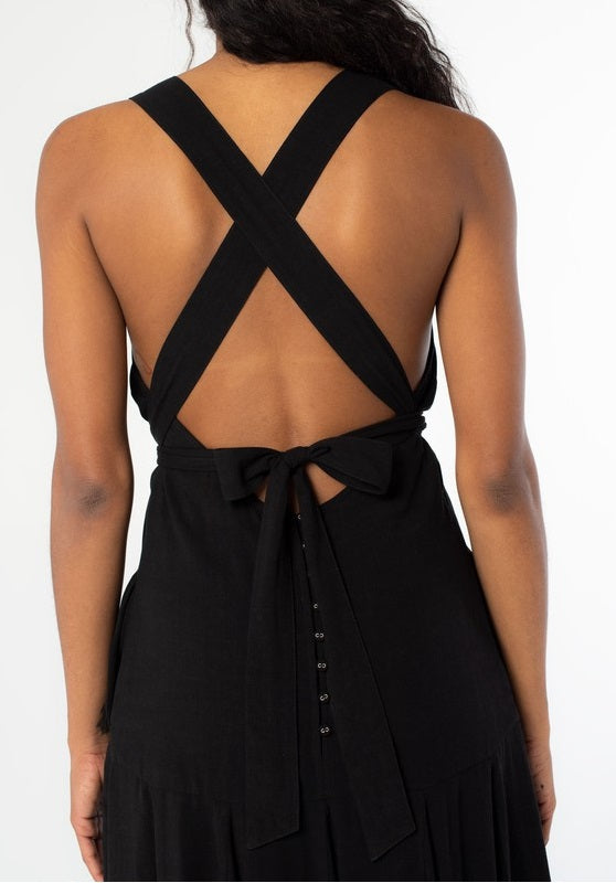 Criss Cross Midi Dress