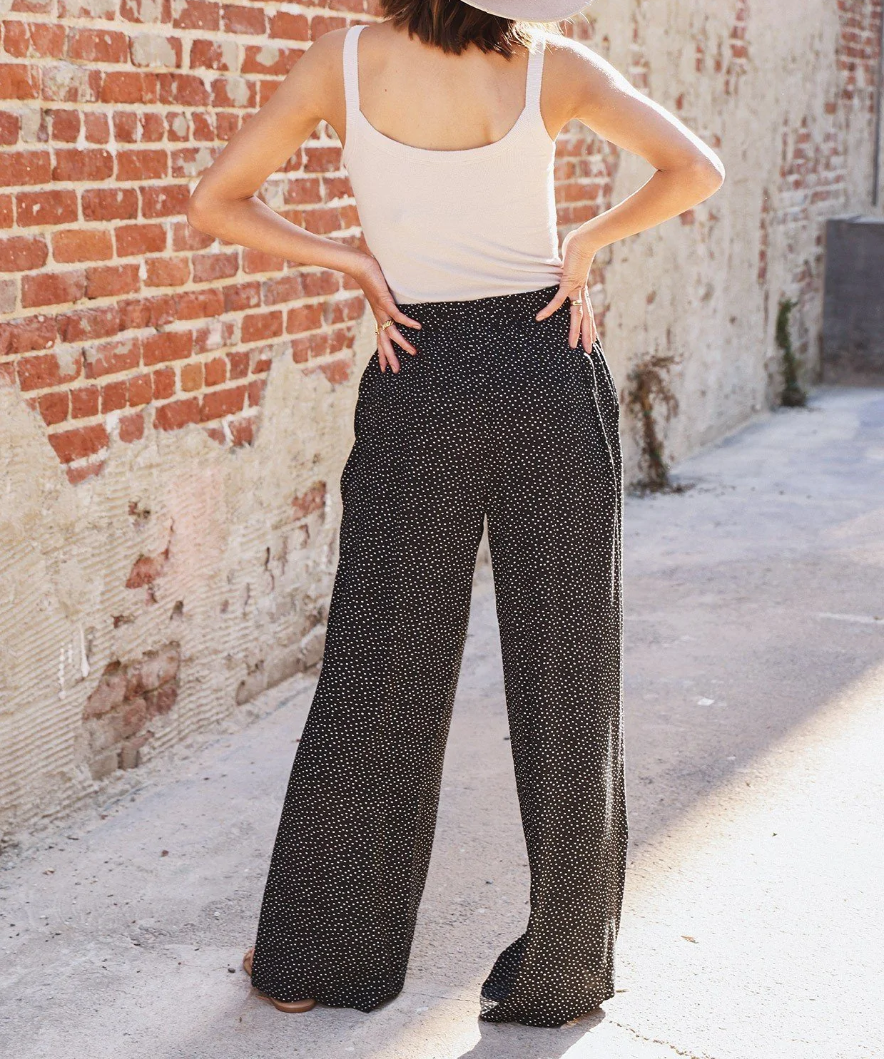 Jen's Polka-Dot Wide Leg Pants