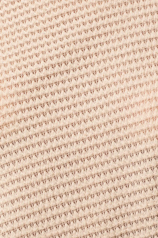 Front Twist Waffle Knit Top