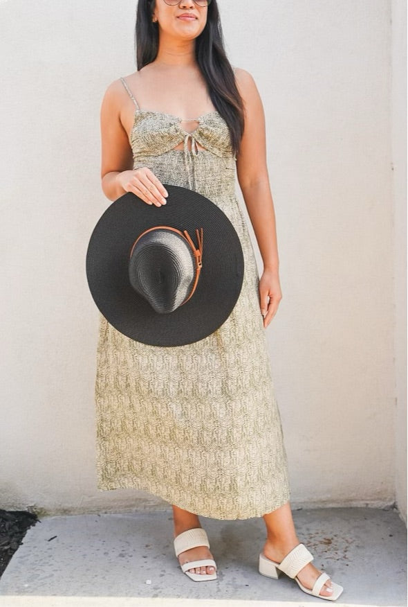 Printed Midi Dress
