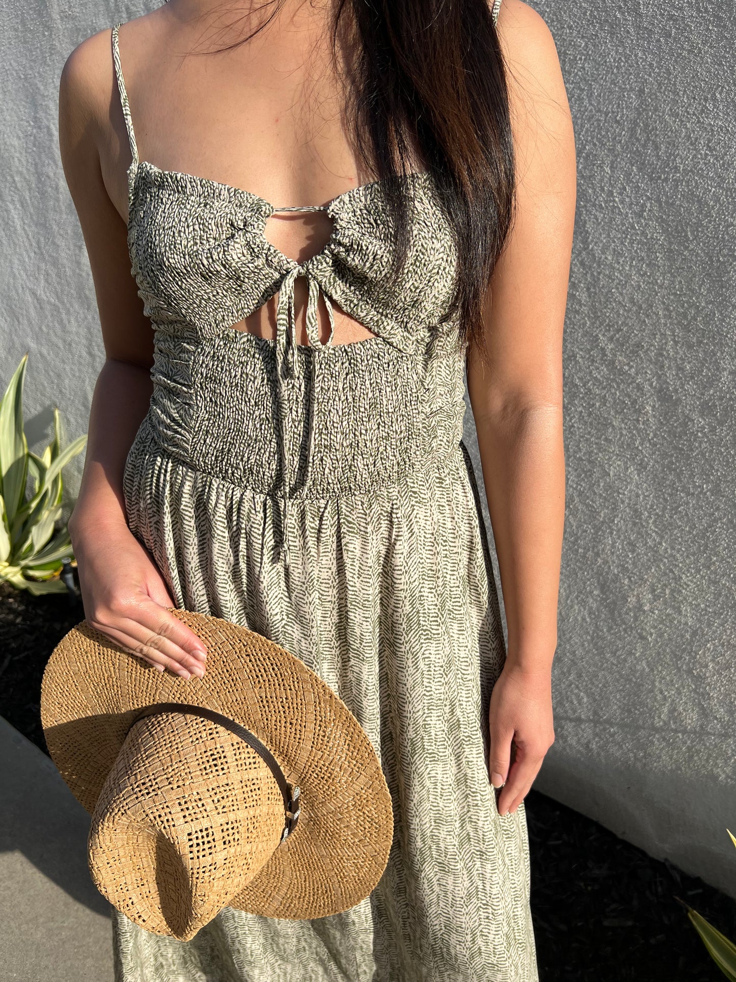 Printed Midi Dress