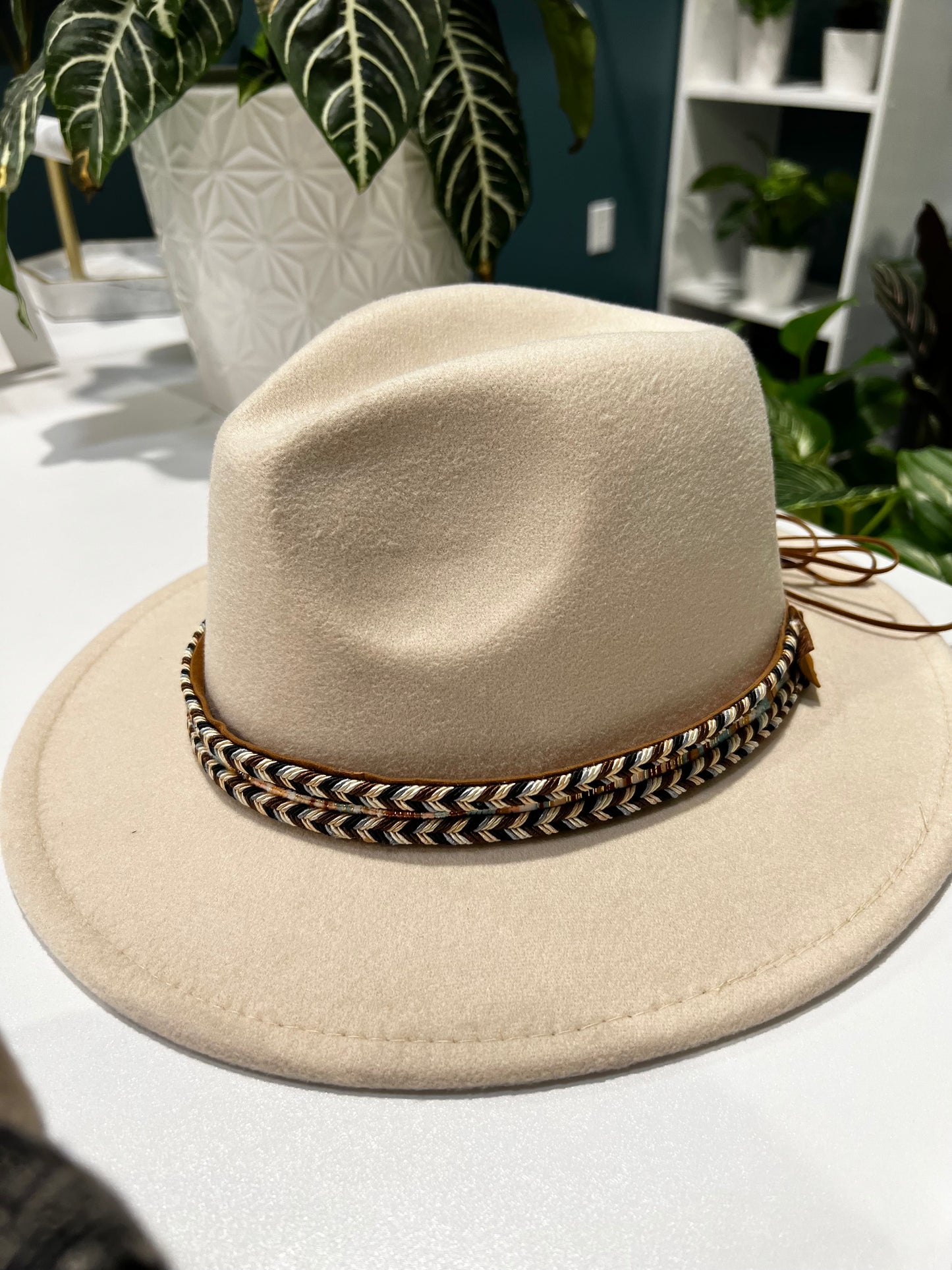 Braided Fedora Hat