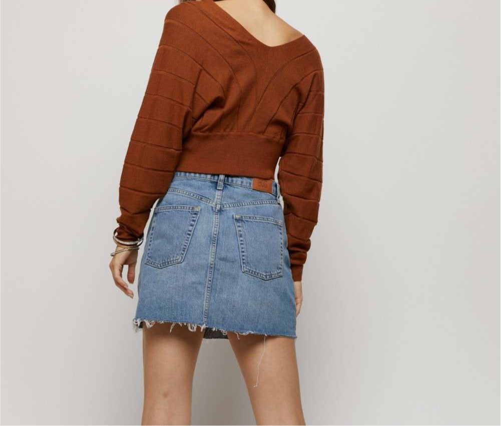 Overlap Sweater Top