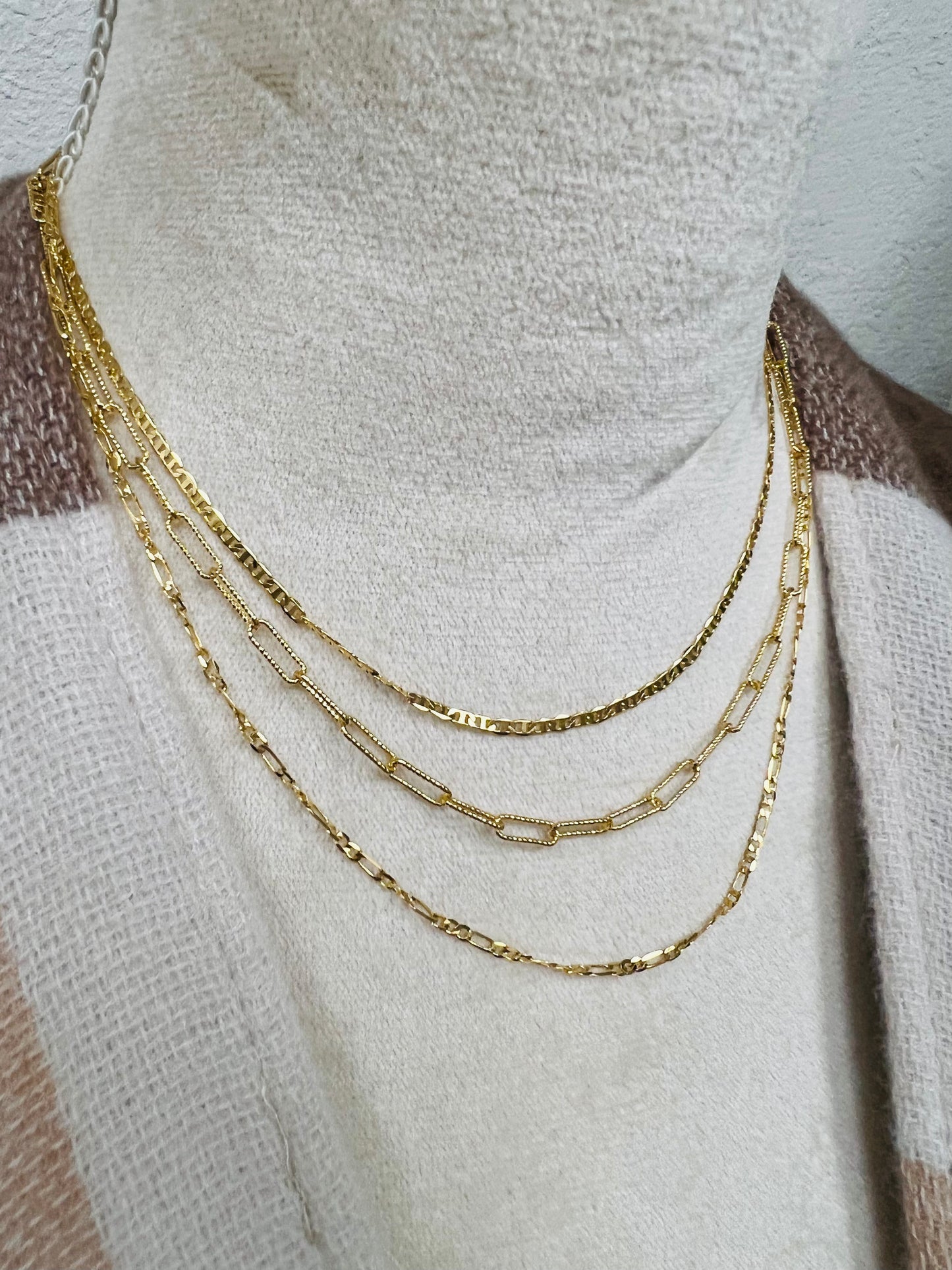 3 Layered Chain Necklace