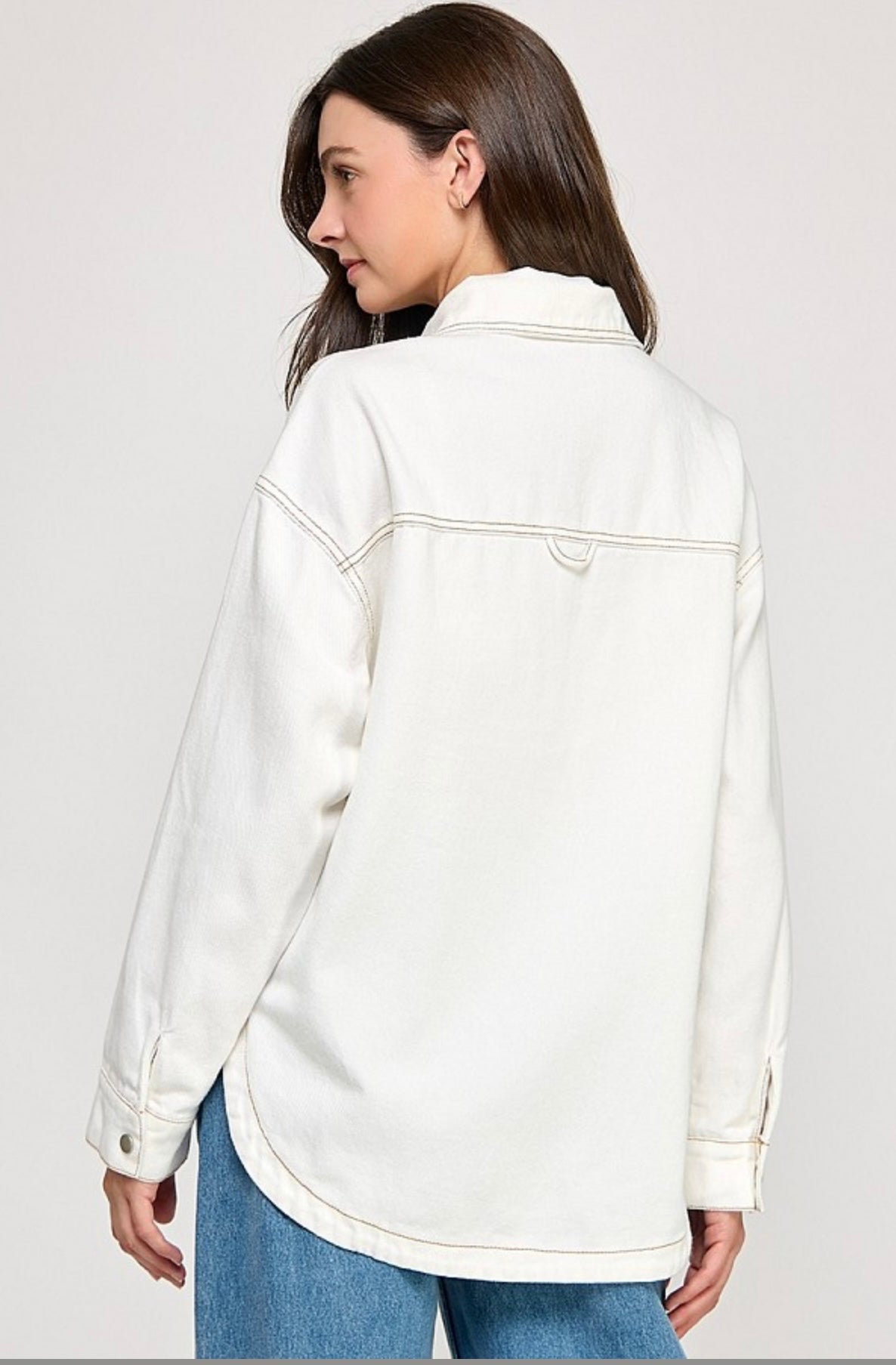 Evelyn's Oversized Denim Shacket