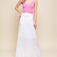 Smocked Maxi Skirt