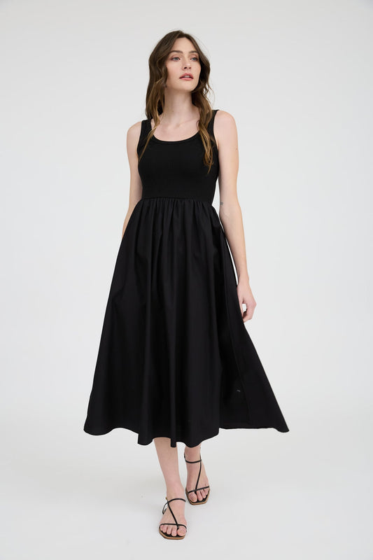 Mixed Flowy Dress