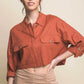 Linen Cropped Top