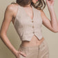 Linen Halter Top