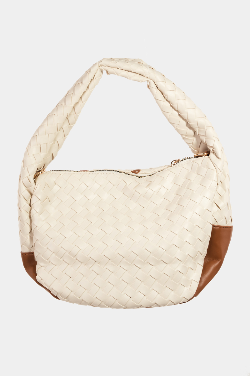 Two Tone Weave Handbag