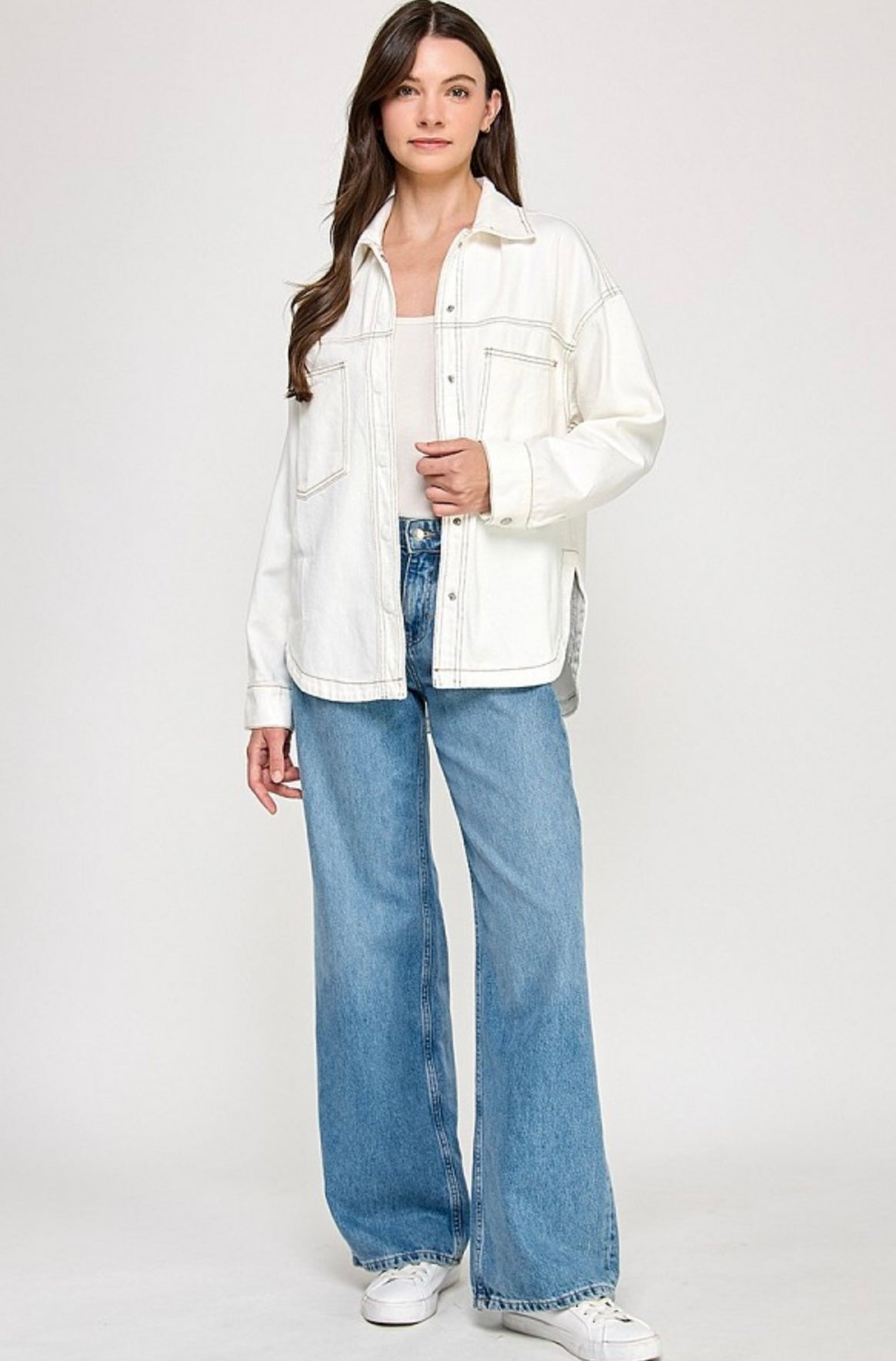 Evelyn's Oversized Denim Shacket