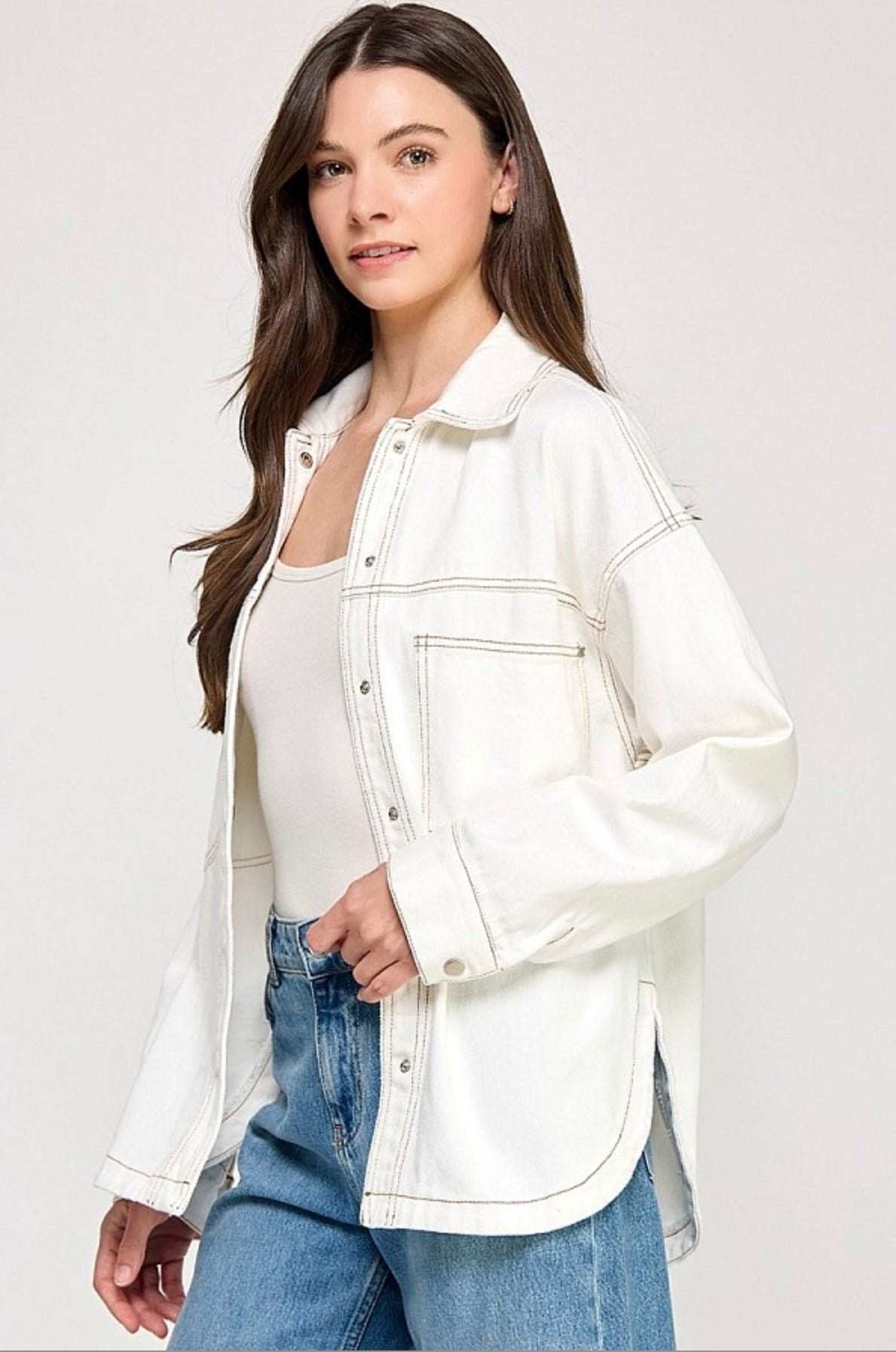 Evelyn's Oversized Denim Shacket