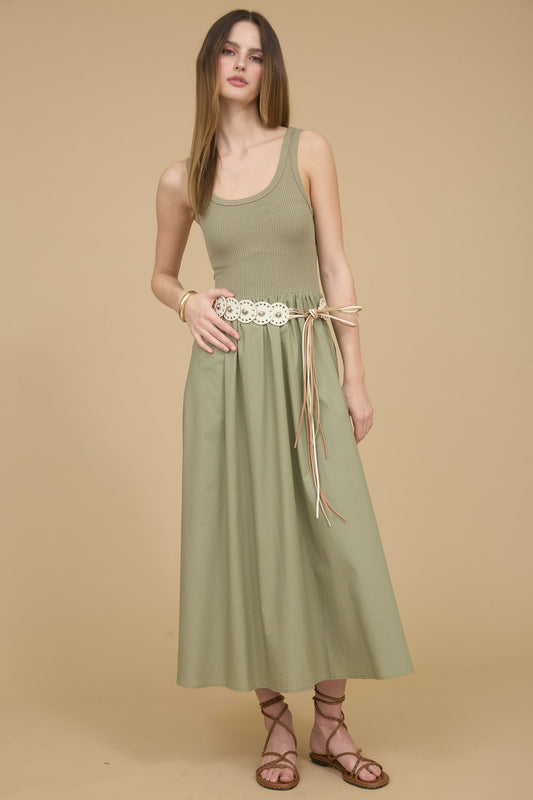 Mixed Flowy Dress