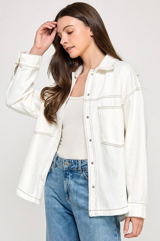 Evelyn's Oversized Denim Shacket
