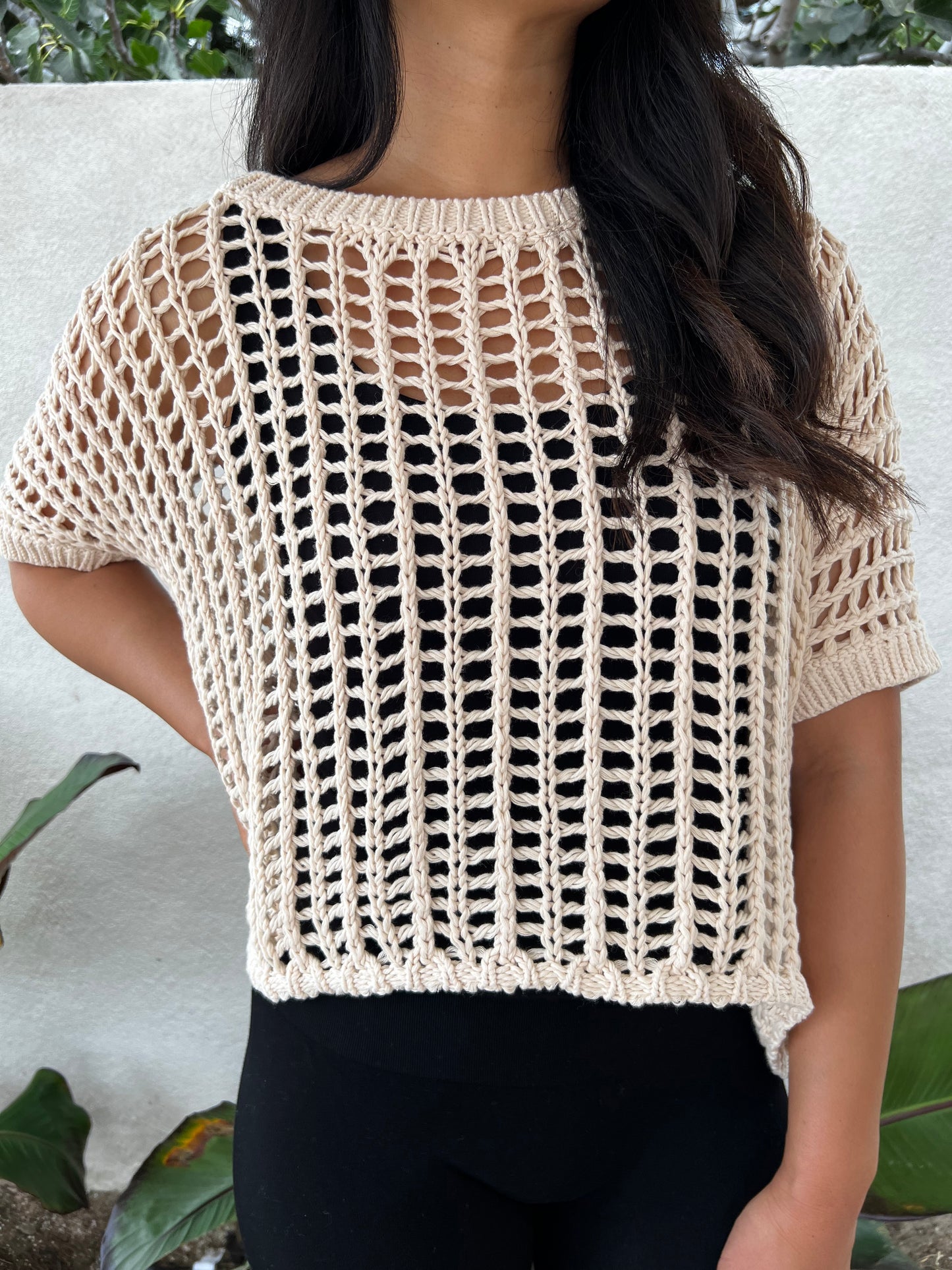 Breezy Crochet Knit Top