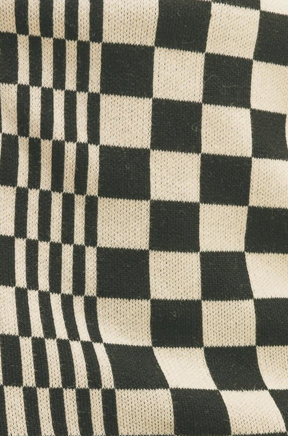 Chess Pattern Knit Skirt