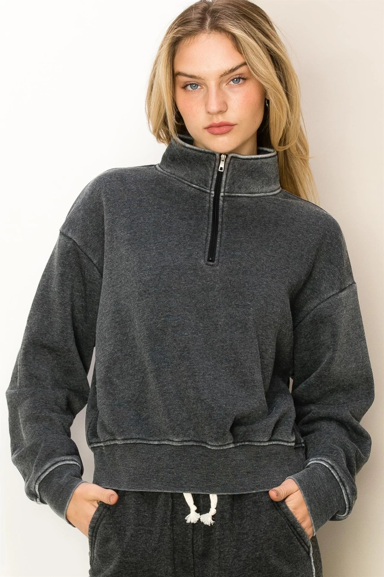 Half Zip Up Sweater