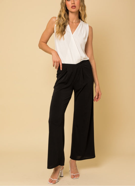 Day-to-Night Front Pleated Pants